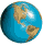 Image of rotating globe